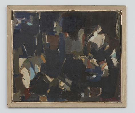 Janice Biala Untitled (Black Interior), 1954