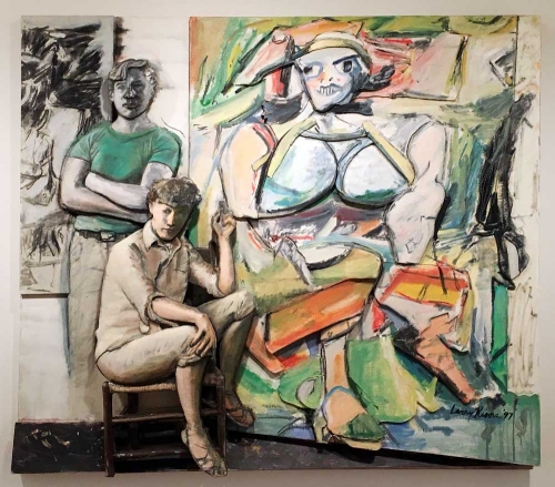 Larry Rivers Bill and Elaine de Kooning and 'Woman I', 1997